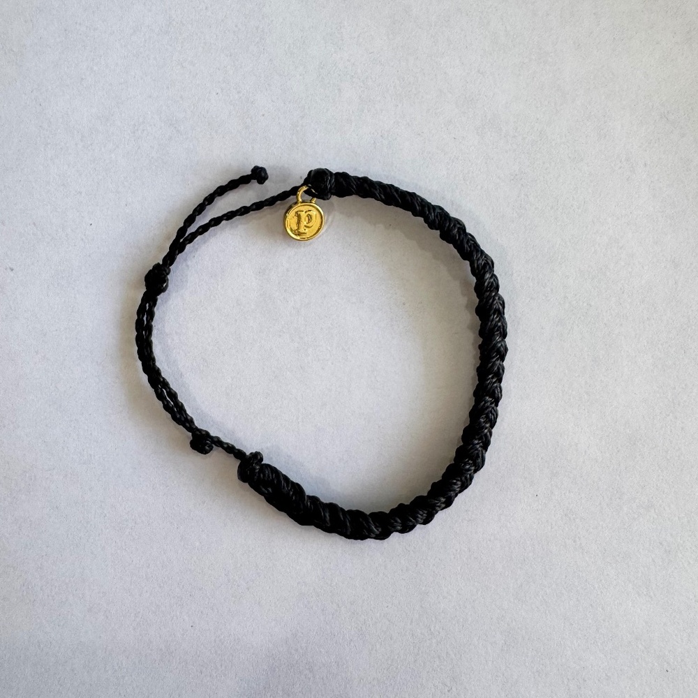 Pura Vida Black Braided Bracelet